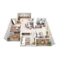 Koral Aeternaa Wakad 2 BHK Floor Plan Image
