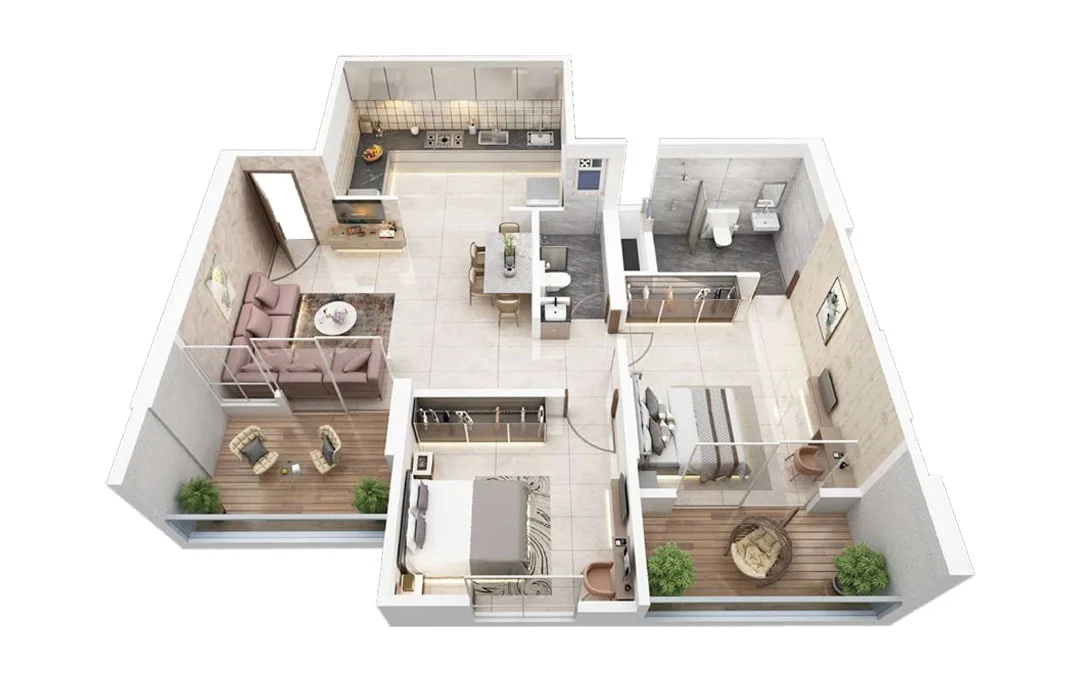 Koral Aeternaa Wakad 2BHK Image