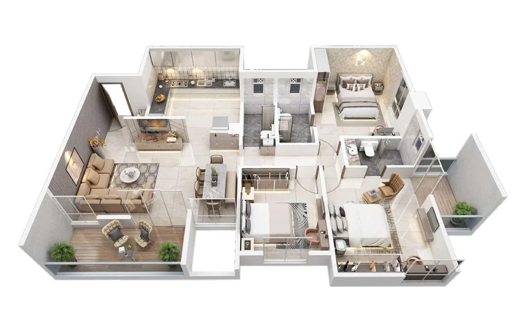 Koral Aeternaa Wakad 3BHK Image